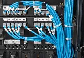 Cableado de un router.