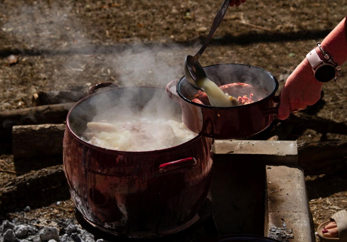 Preparación de un cocido.