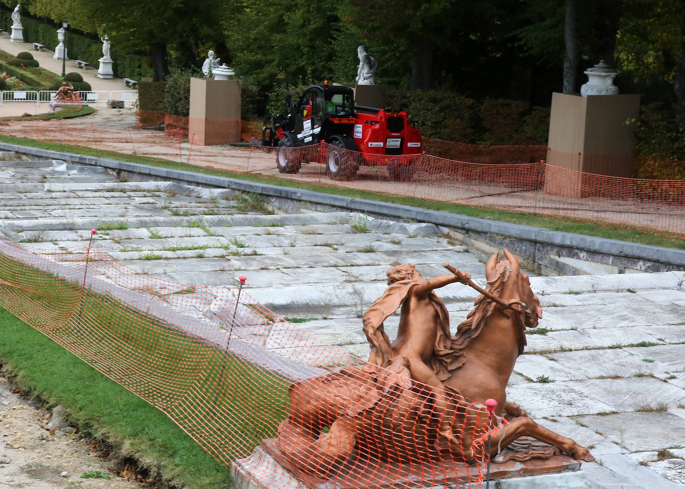 Fotos de las obras de restauración de La Cascada