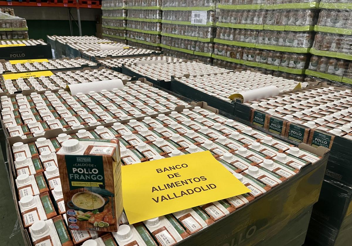 El Banco de Alimentos de Valladolid recibe más de 108 toneladas de comida de la solidaridad de los clientes de Mercadona