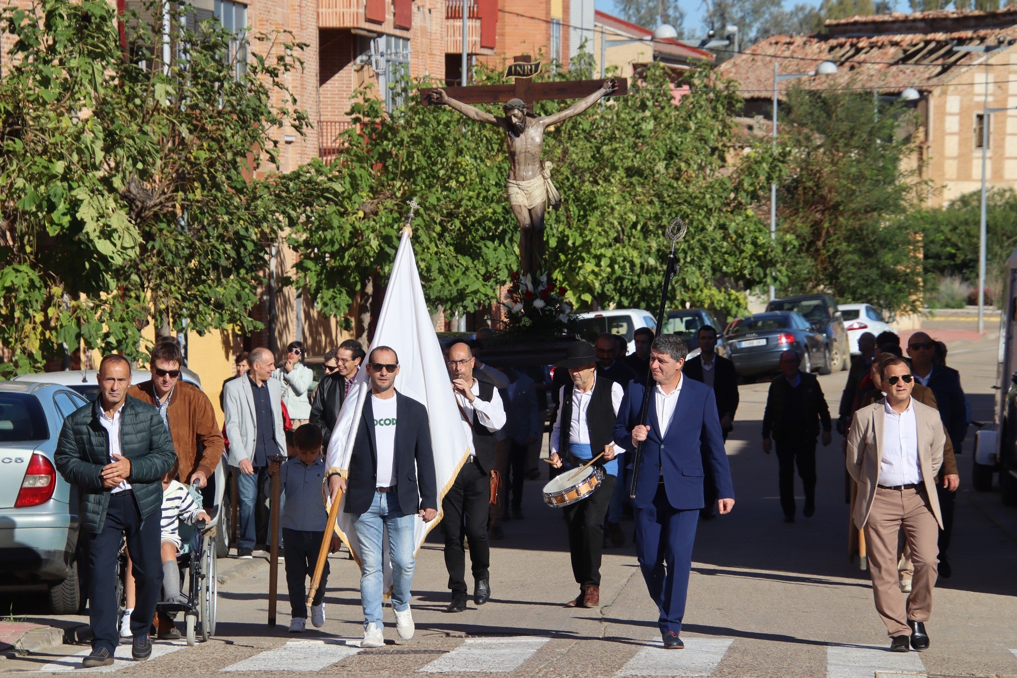 El Cristo de las Puertas recorre Rioseco como cada segundo domingo de octubre