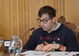 El portavoz de IU-Podemos, Rodrigo San Martín.