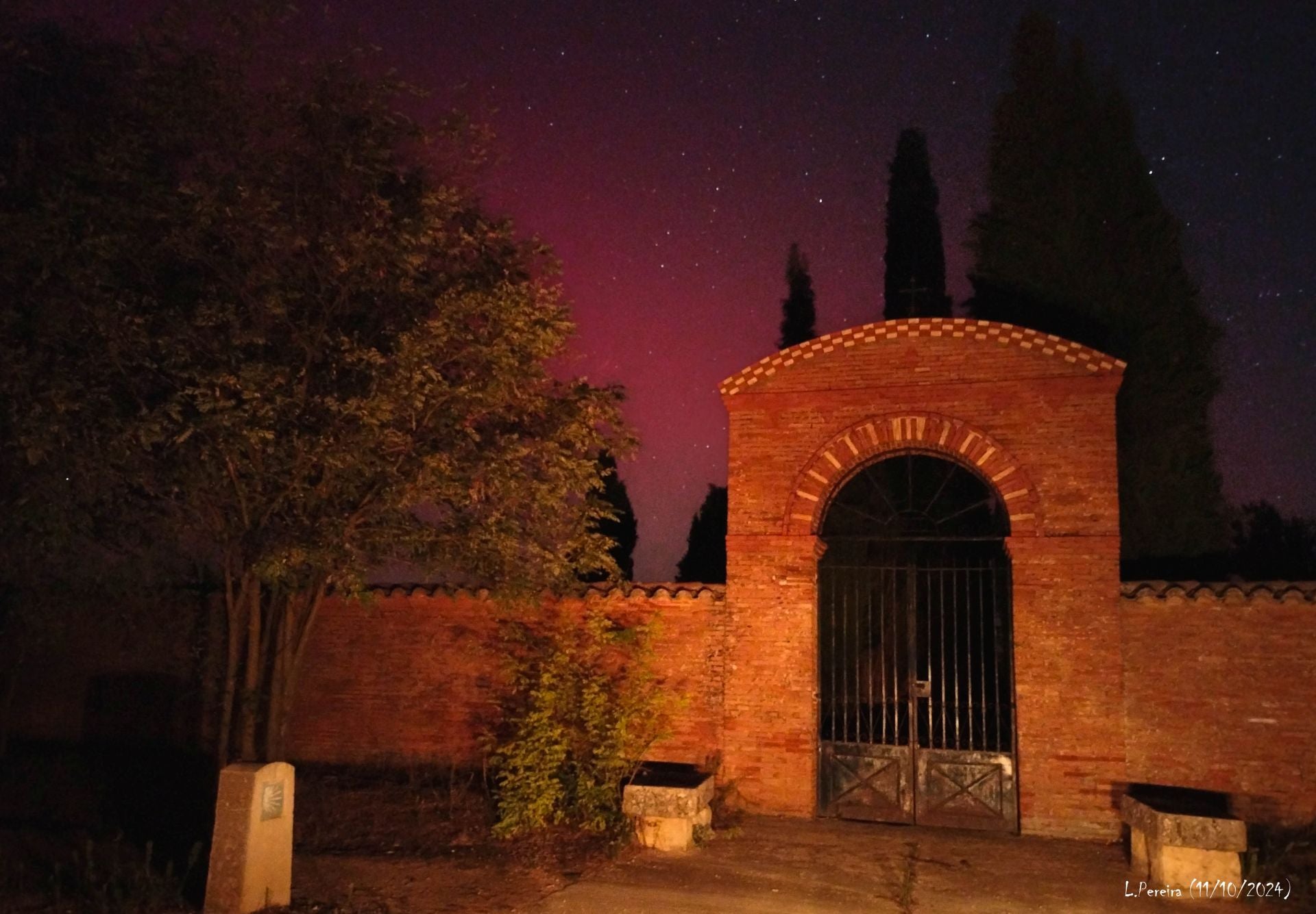 Frómista también fue testigo de la aurora boreal