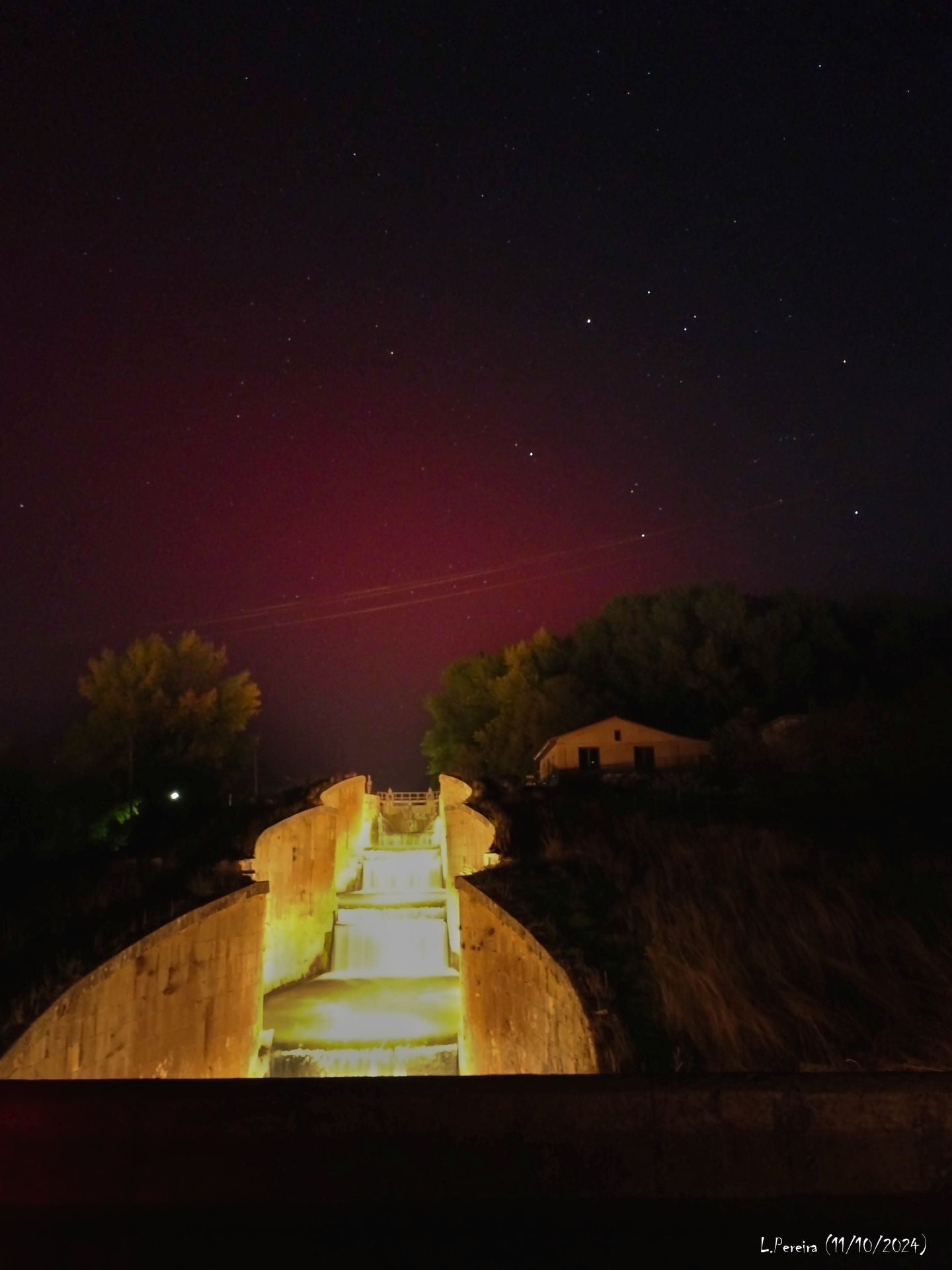 Frómista también fue testigo de la aurora boreal