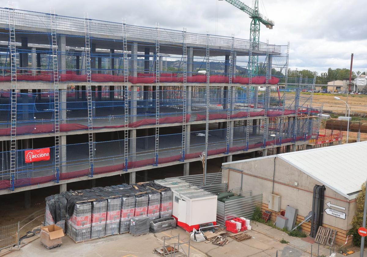 Obras del nuevo Hospital de Palencia.