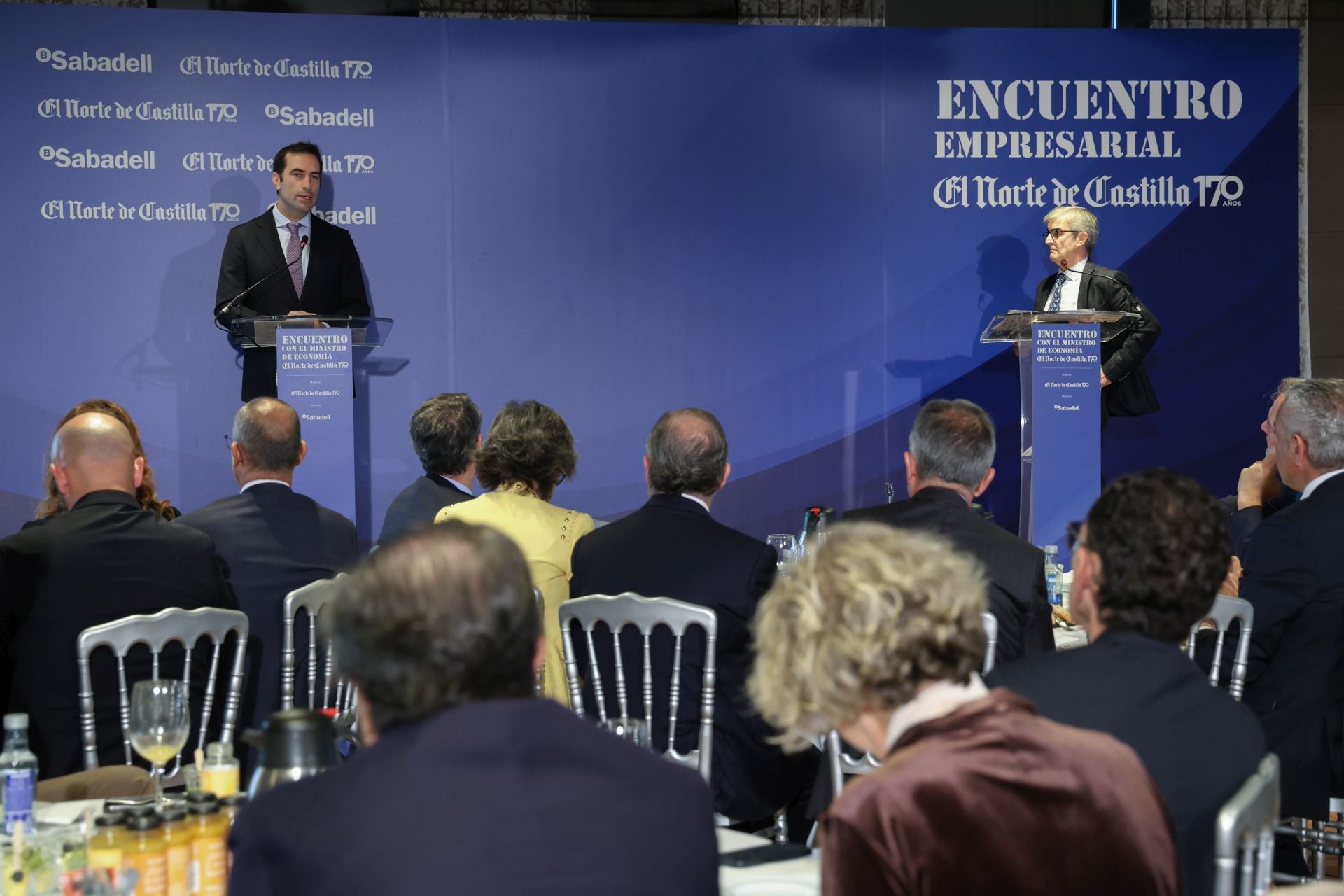 El ministro de Economía, Carlos Cuerpo, en el encuentro empresarial de El Norte de Castilla