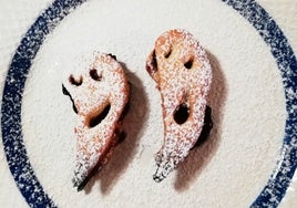 Galletas fantasmales de Halloween