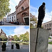 Eliminar los coches, «camuflar» fachadas y comprar una iglesia para realzar tres plazas