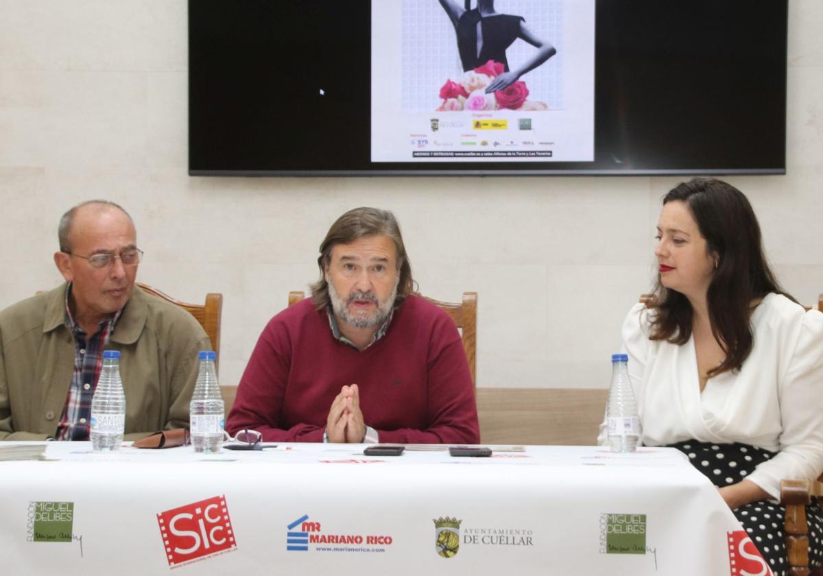 Rafael de Benito, José María Velasco y Maite Sánchez, edil de Cultura.