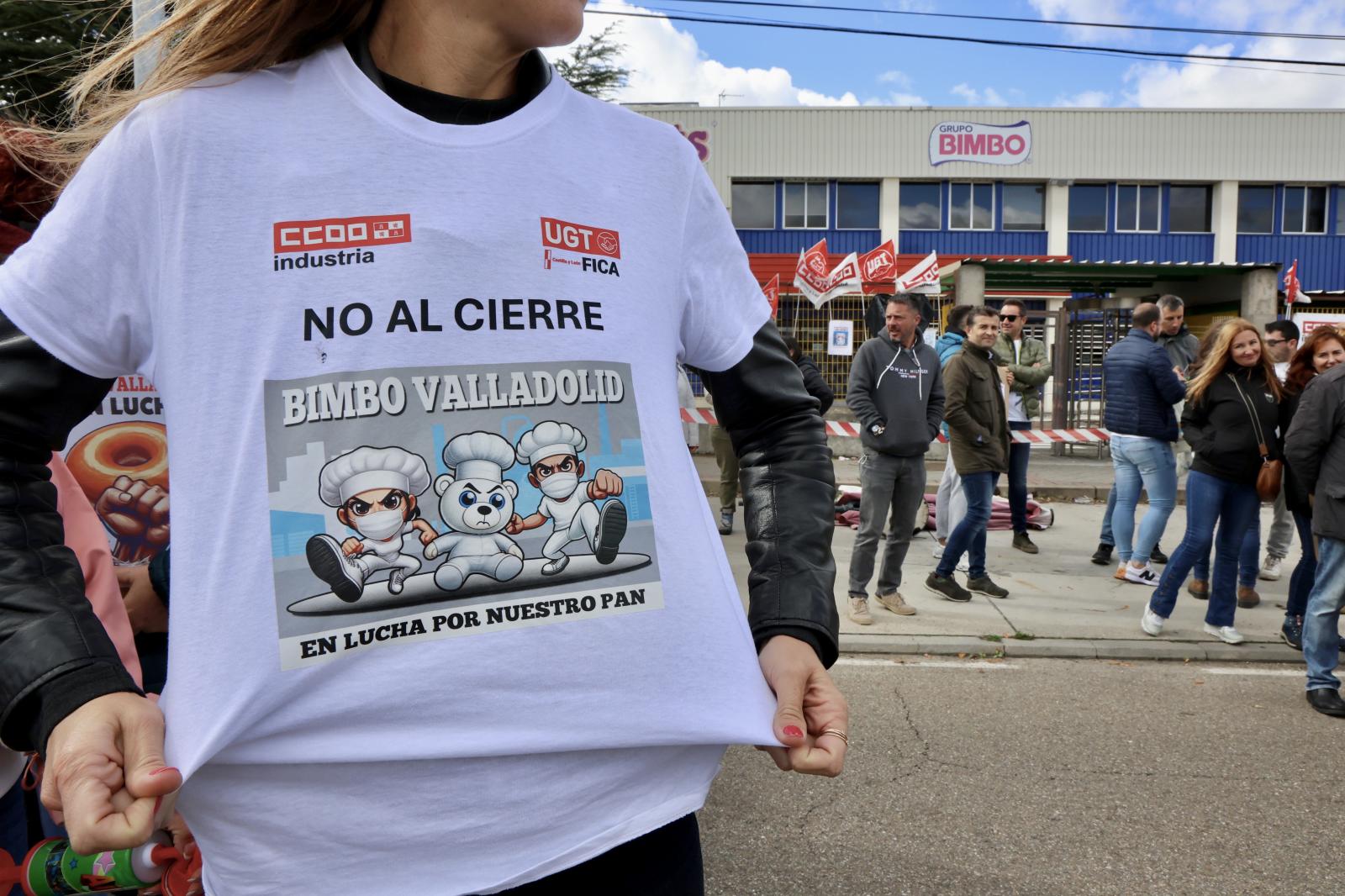 Protesta de los trabajadores a las puertas de la fábrica el pasado día 17.