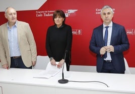 Los procuradores del PSOE por Palencia.