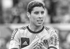 Abdelaziz Barrada durante su etapa en el Olympique de Marsella.