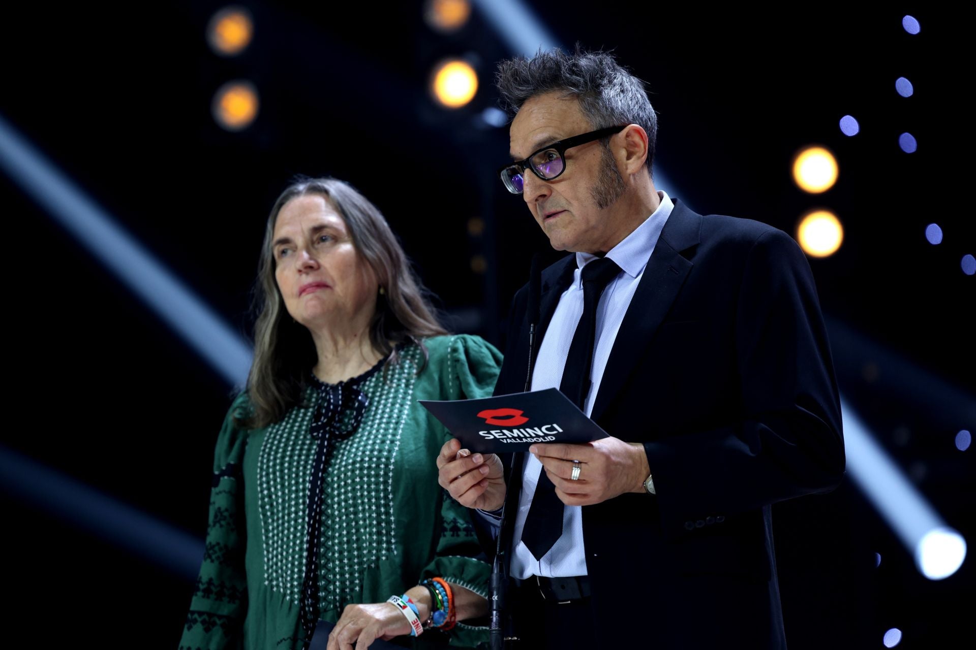 José Luiz Cienfuegos, director de la Seminci, durante la gala