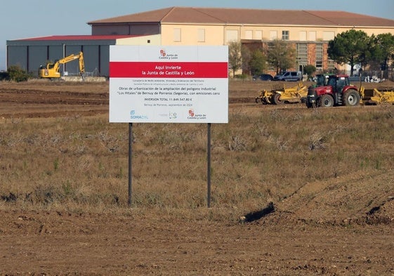 Obras de urbanización del polígono de Bernuy de Porreros.