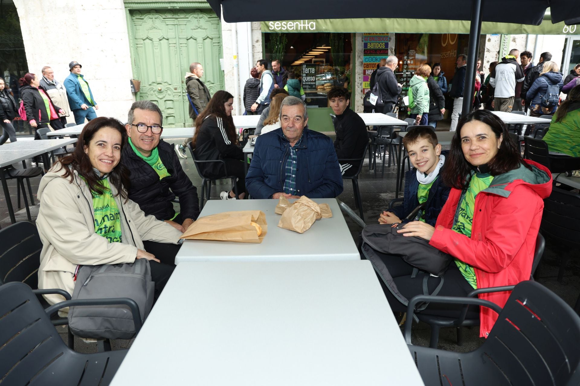 Ambiente posterior a la Marcha Contra en Cáncer en Valladolid