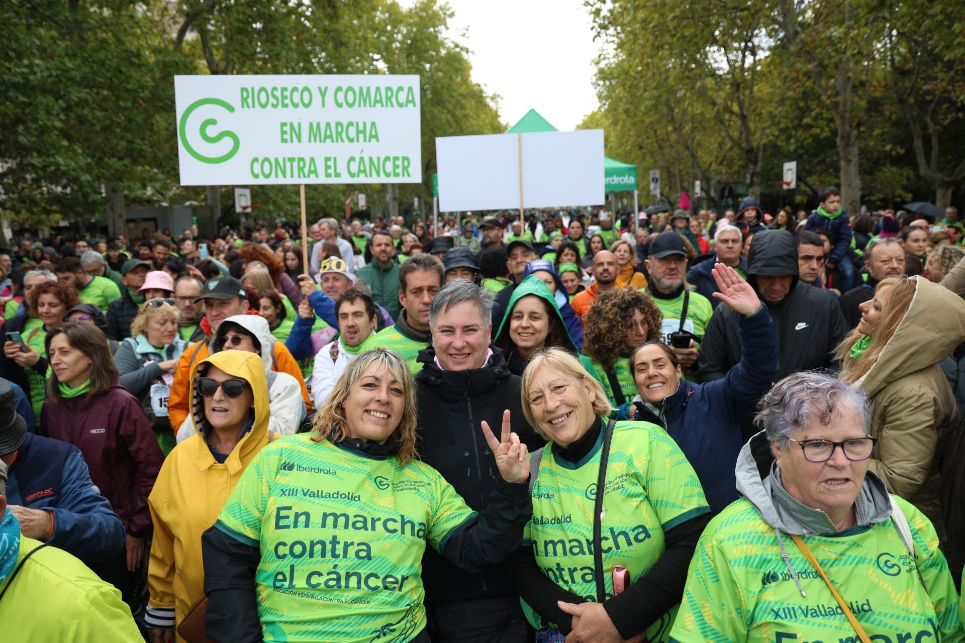 Ambiente posterior a la Marcha Contra en Cáncer en Valladolid