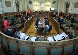 Pleno ordinario del mes de octubre del Ayuntamiento de Valladolid, celebrado este lunes.