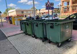 Contenedores de basura en Laguna de Duero.