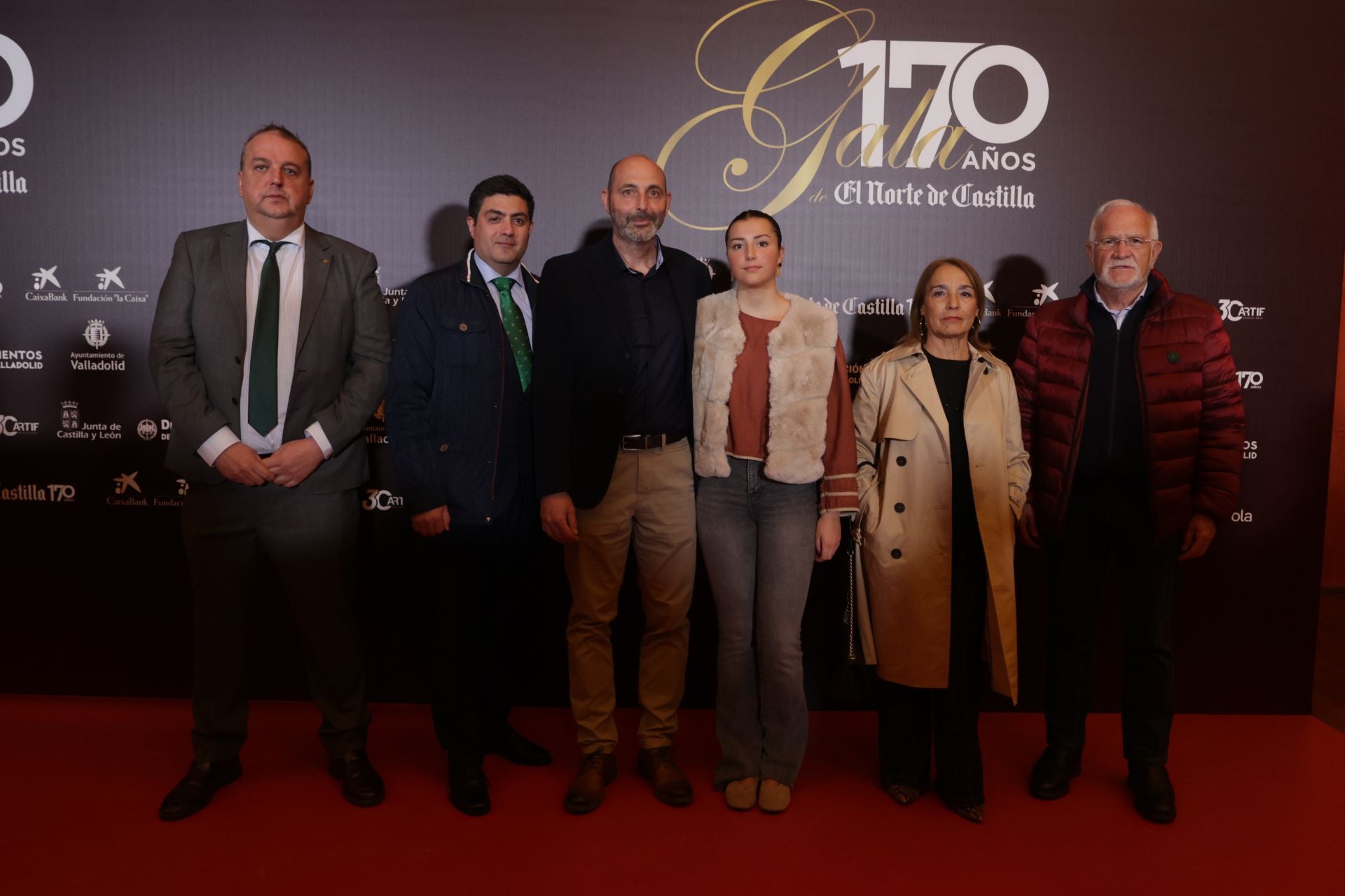 Antonio José Pérez, Javier Sanz, César Castrillo, Celia Castrillo, Isabel Calvo y Ángel San José