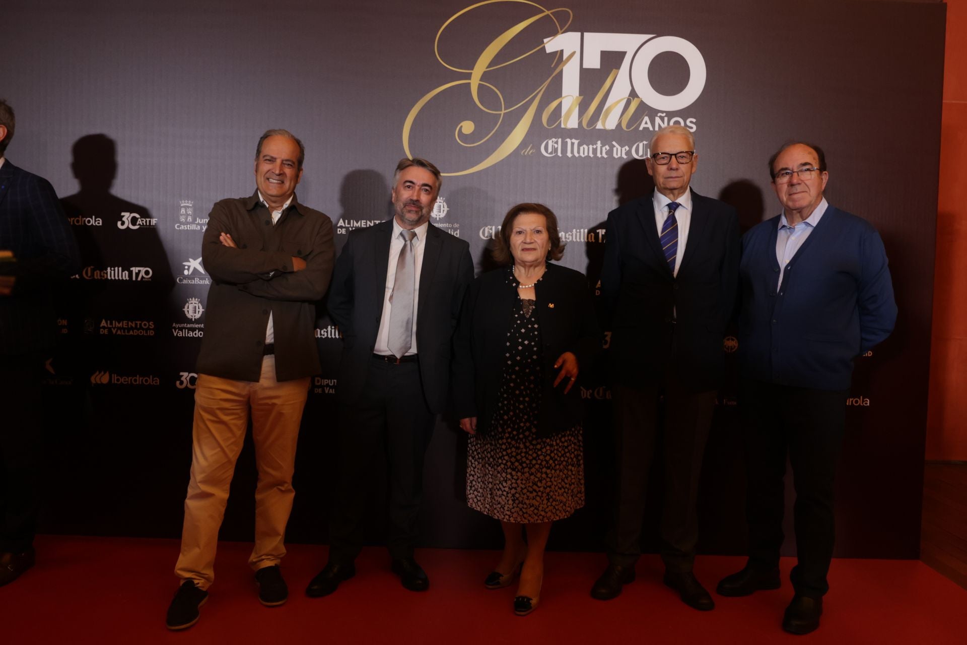 Jesús Mazariegos, Daniel Clavero, Mari Ángeles García, Manuel Fernández y Lorenzo González.