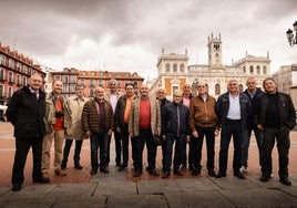 Interventores de Renfe que se han jubilado recientemente en Valladolid.