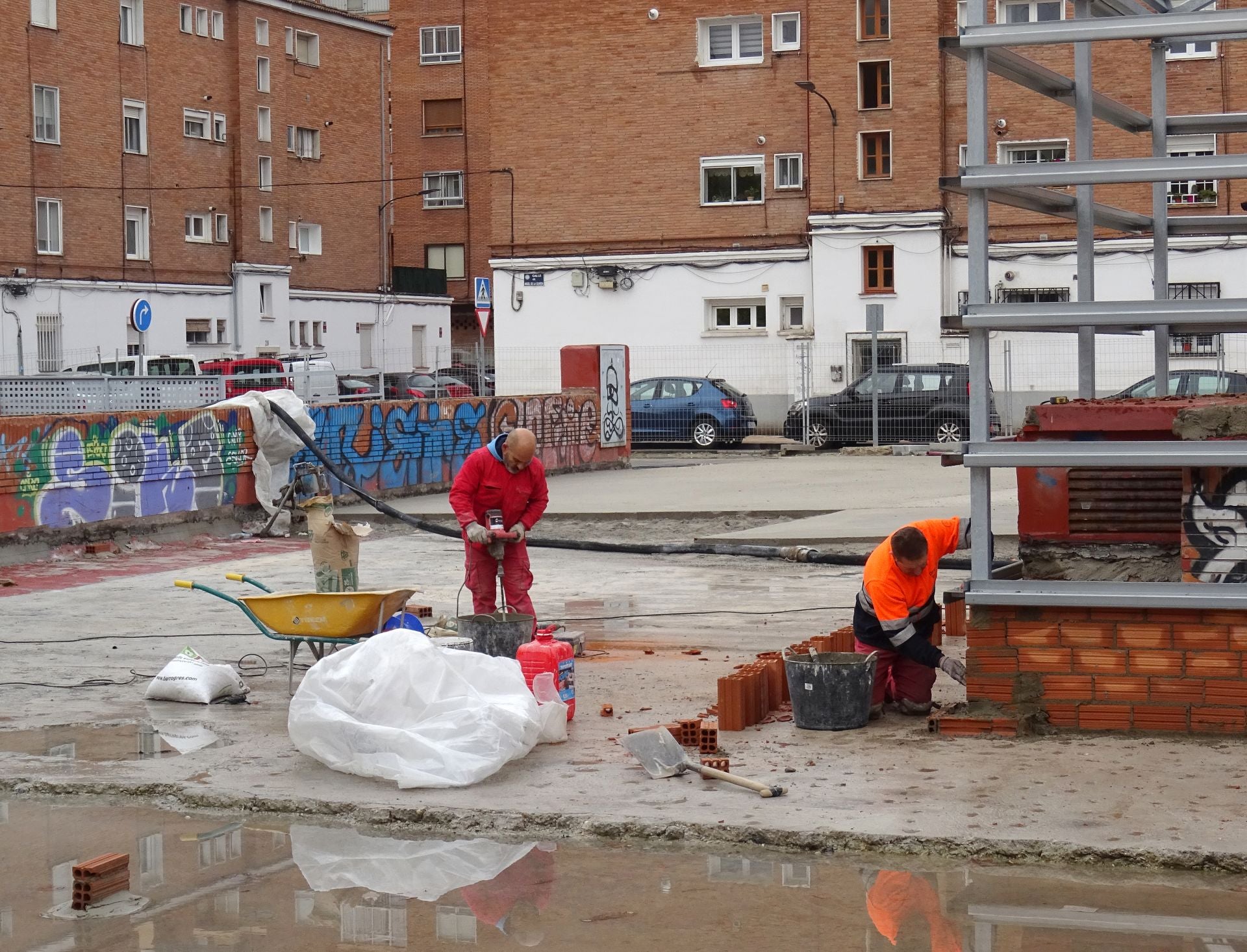 Los avances de las obras en el corazón del barrio del Hospital, en imágenes