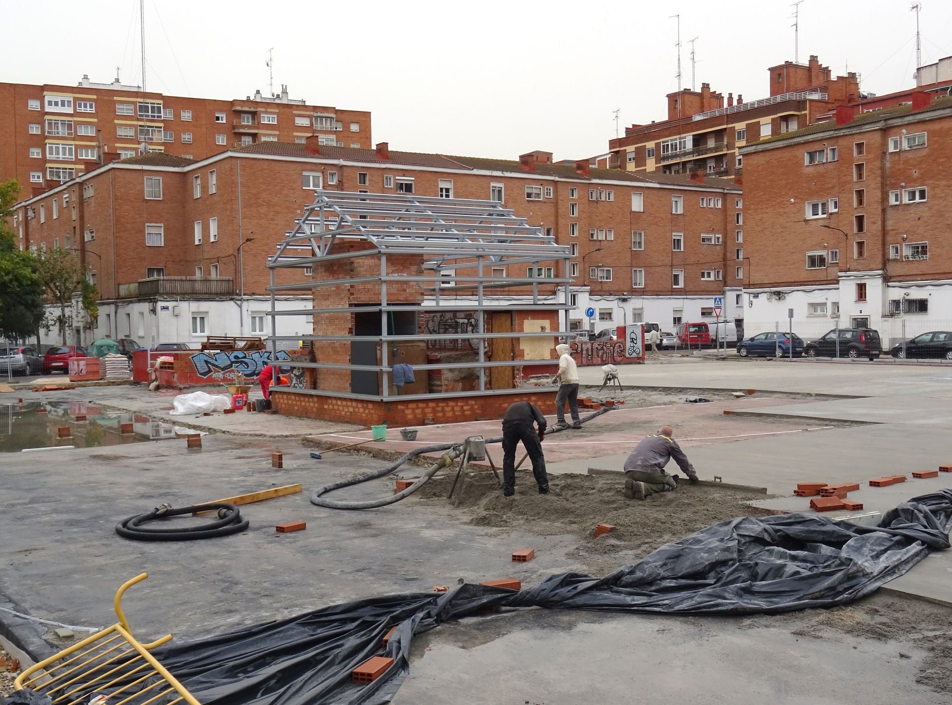 Los avances de las obras en el corazón del barrio del Hospital, en imágenes