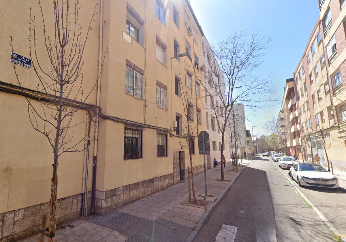 La calle Donantes de Sangre en Valladolid.