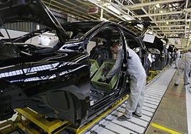 Cadena de montaje de Renault en Villamuriel.