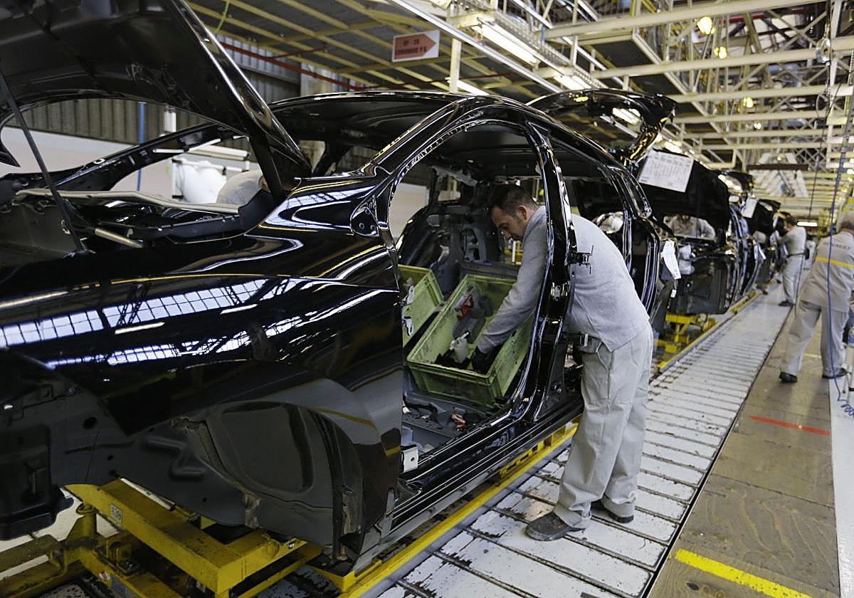 Cadena de montaje de Renault en Villamuriel.
