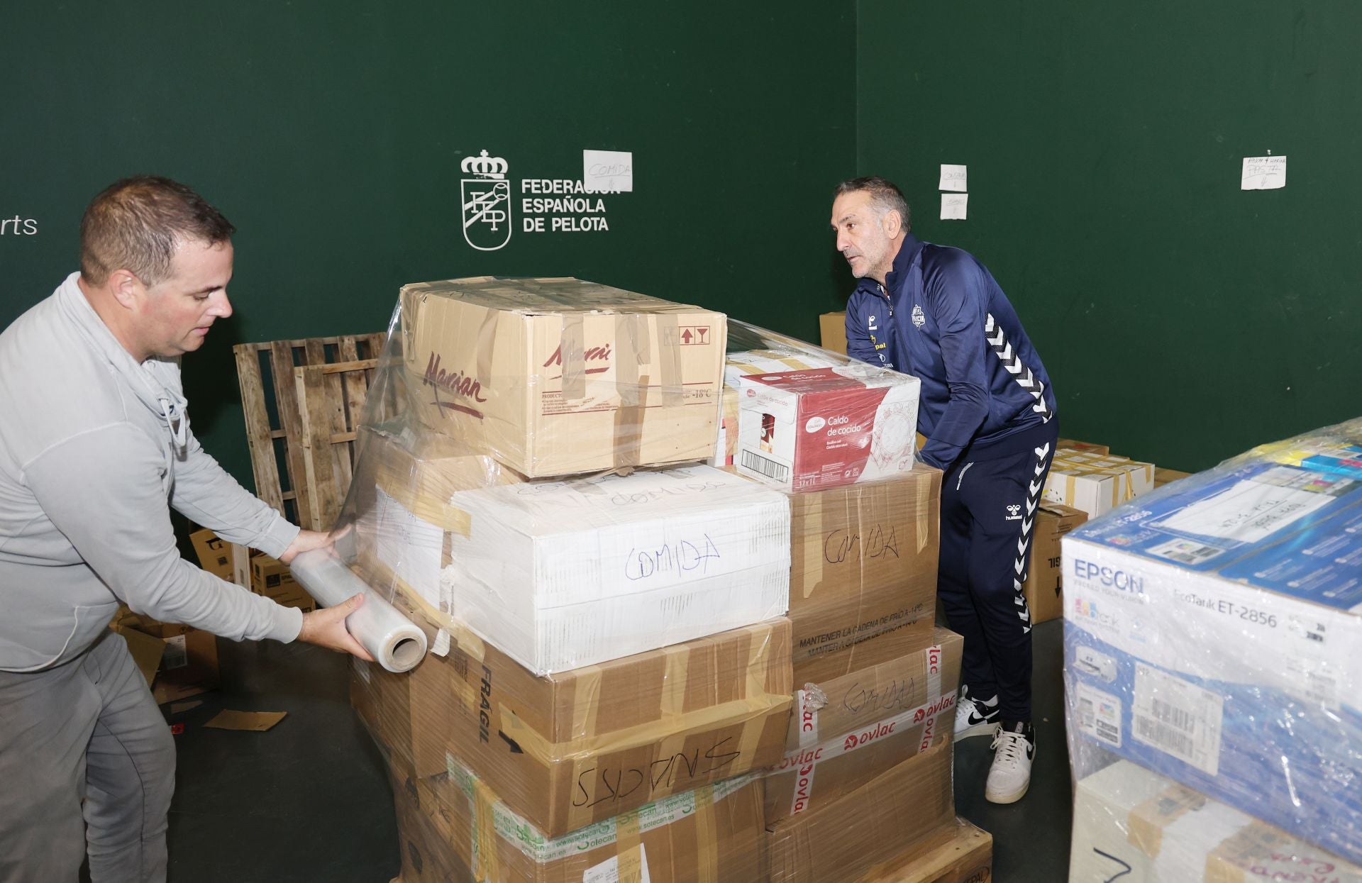 Así colabora el Palencia Baloncesto con la DANA