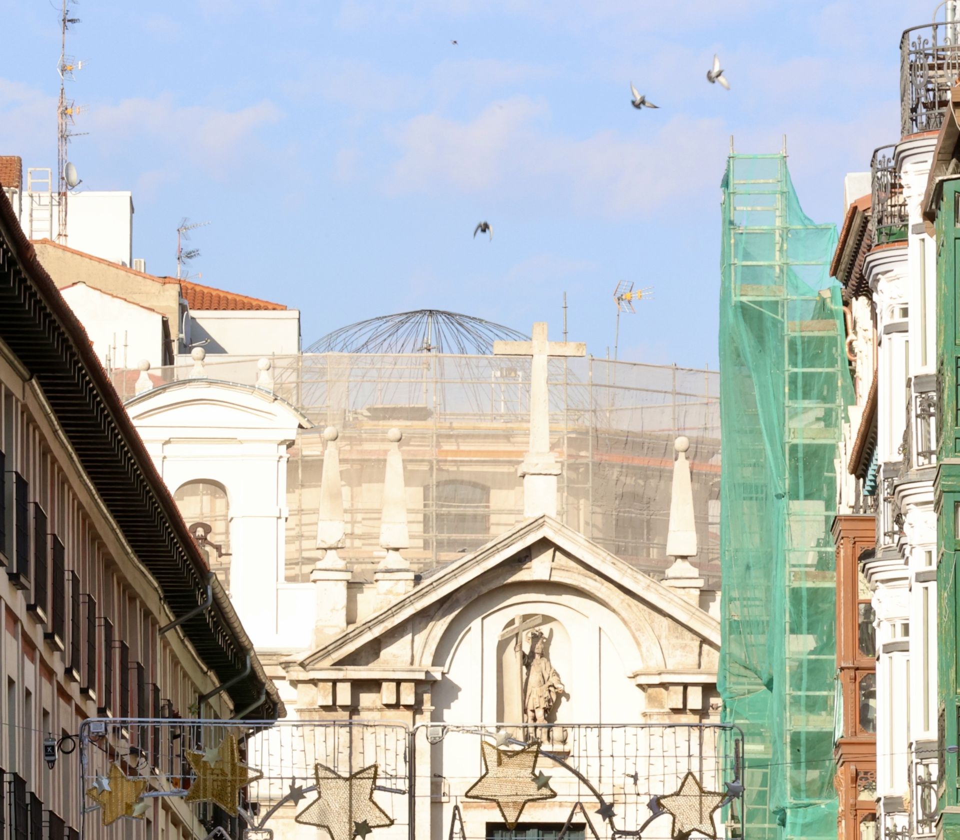 Las imágenes de las obras de restauración de la cúpula de la Vera Cruz