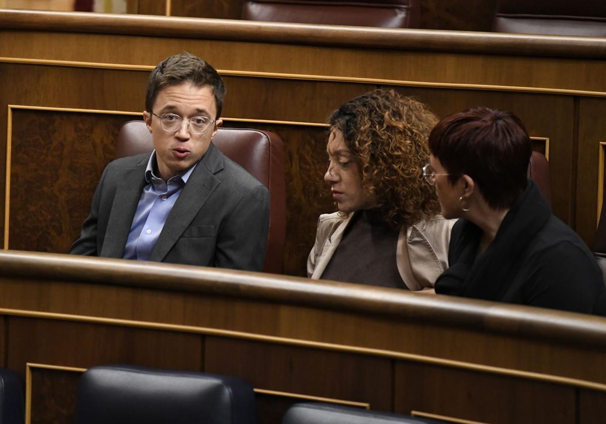 Íñigo Errejón, en una sesión del Congreso.