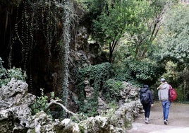 Zona de la cascada del Campo Grande, donde tuvo lugar la identificación de los dos jóvenes.