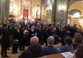 Un momento del concierto en la iglesia de los Padres Agustinos Filipinos de Valladolid.