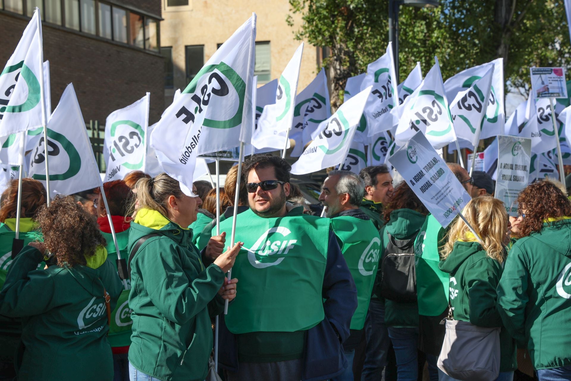 La manifestación de CSIF, en imágenes