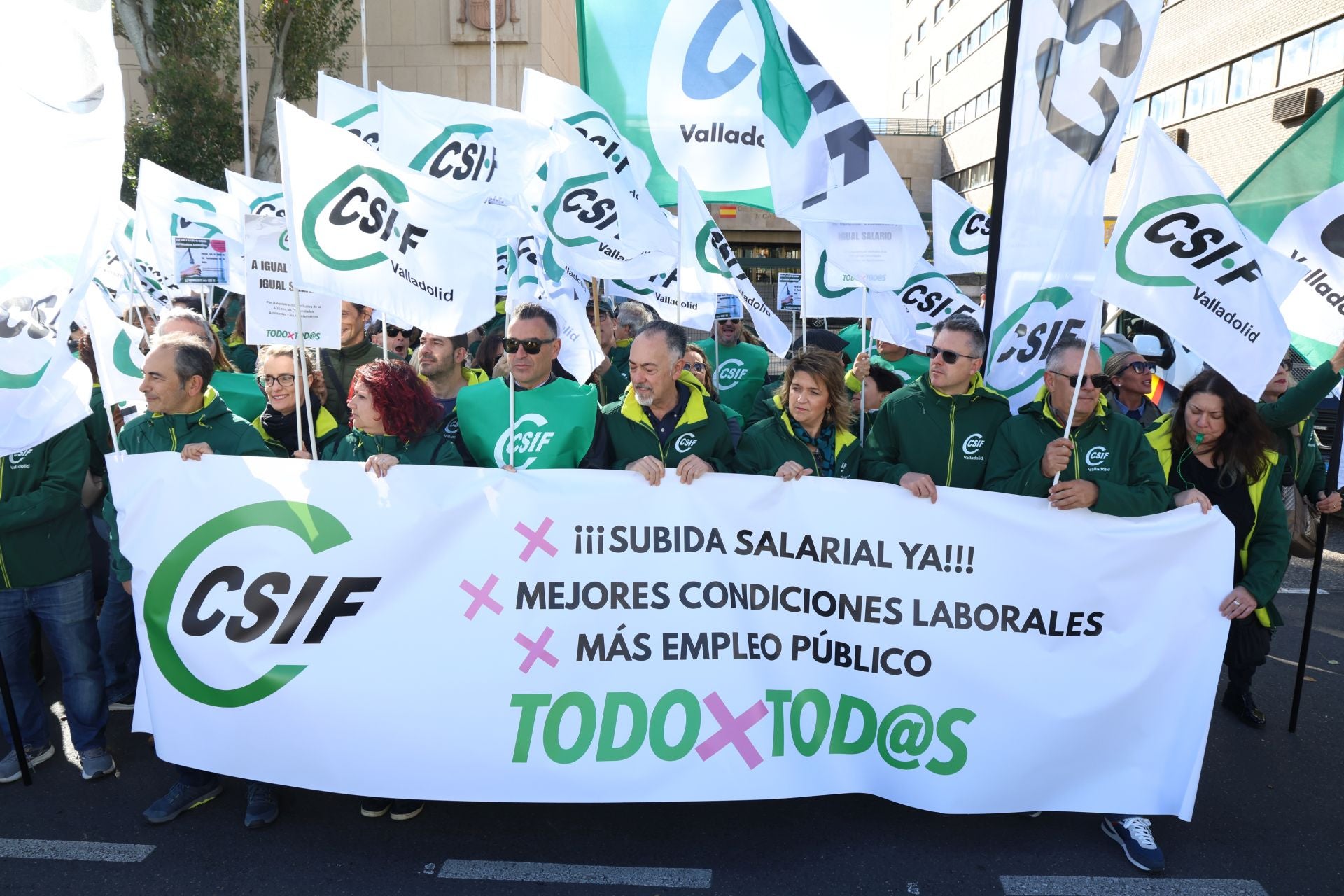 La manifestación de CSIF, en imágenes