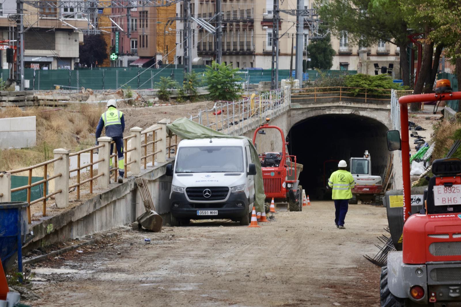 El avance en las obras del túnel de Labradores, en imágenes