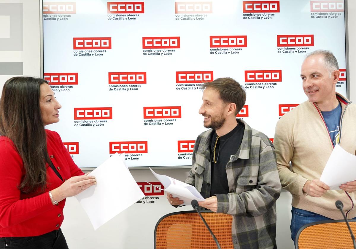 Presentación de las propuestas de CCOO sobre la nueva regulación del personal de Sacyl, este miércoles.