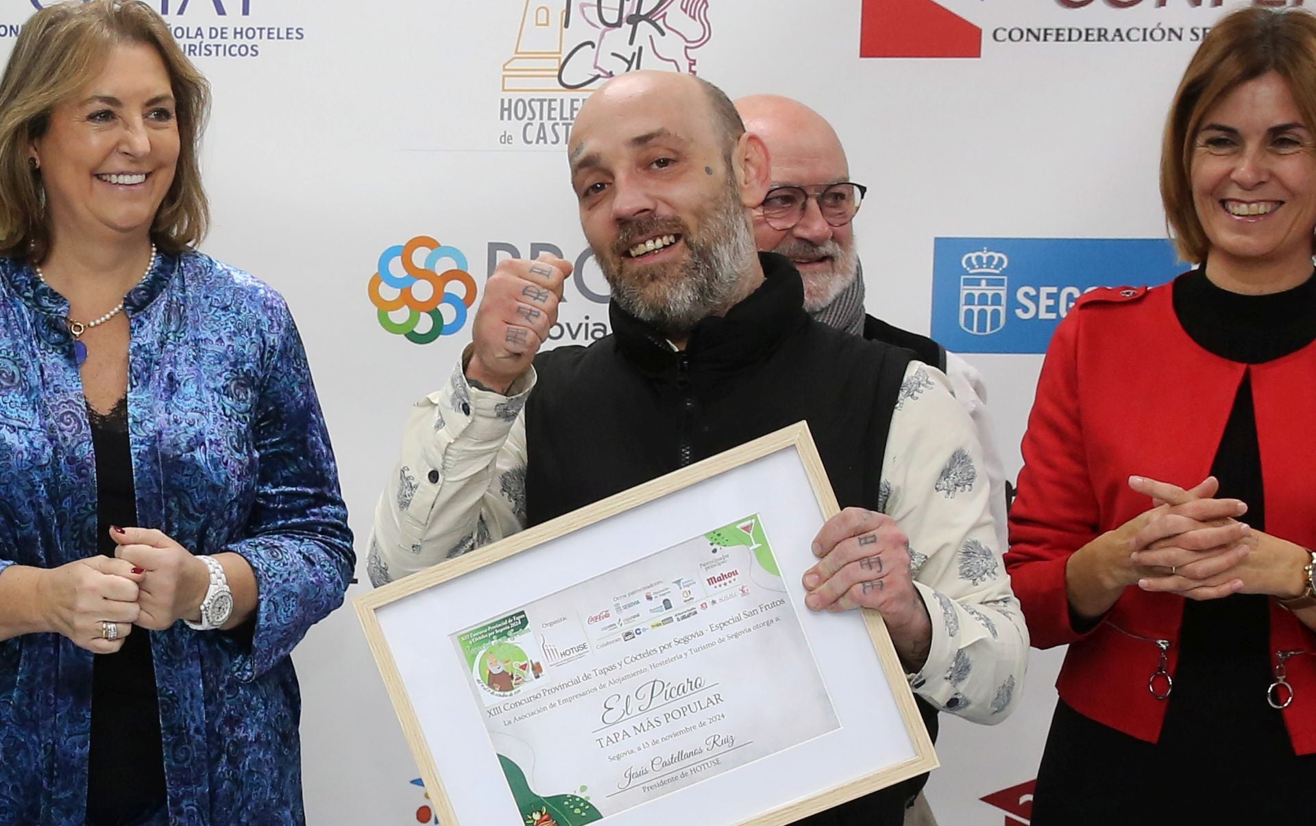 Los premiados en el concurso de tapas de San Frutos