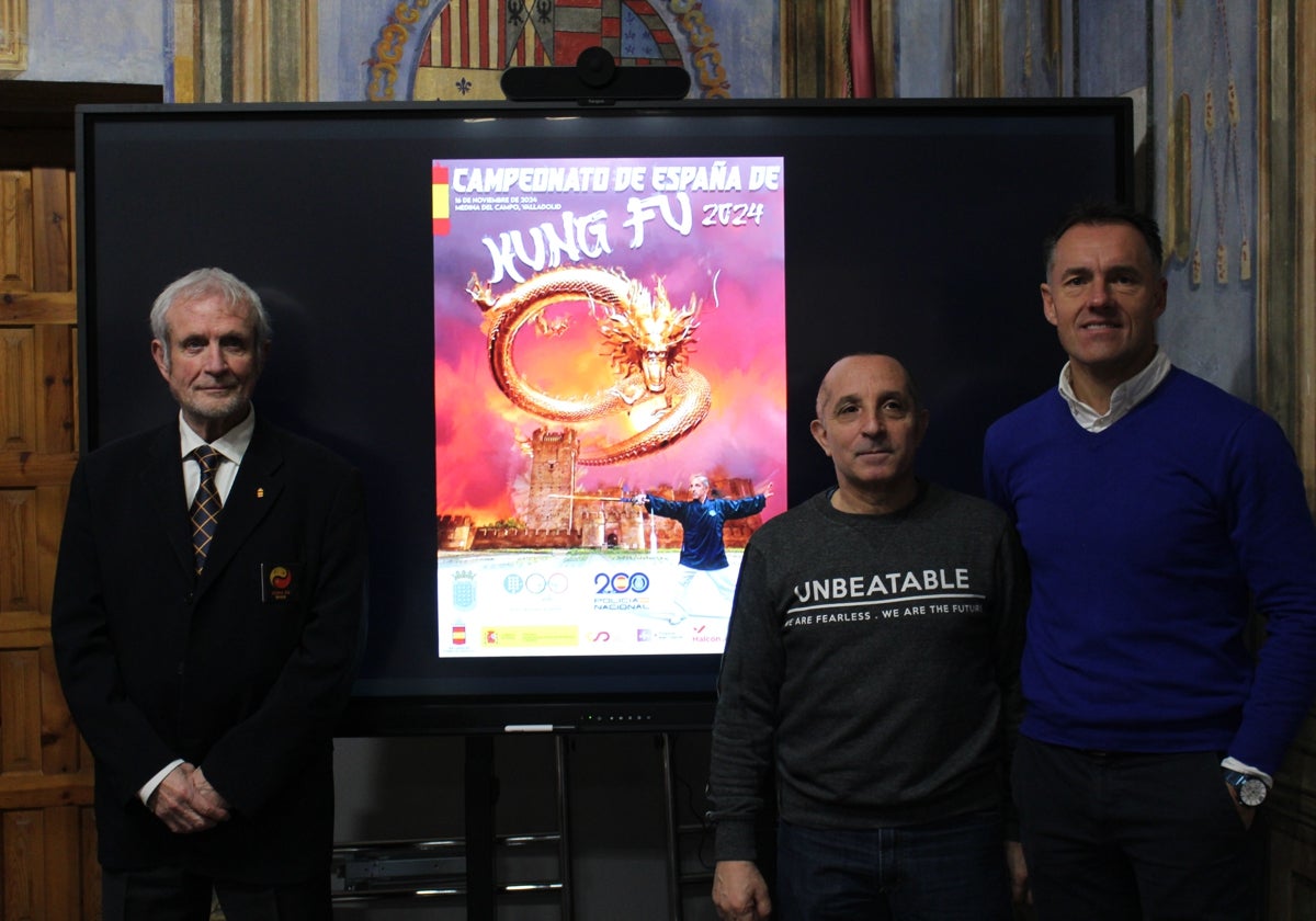 José Ángel Amor, José Manuel Alonso y Ricardo Coca en la presentación