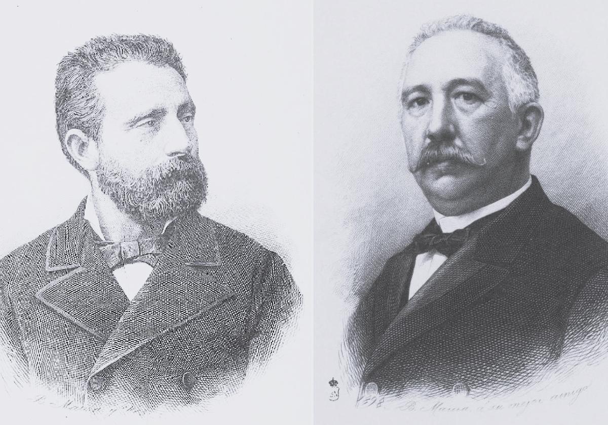 Núñez de Arce y Gamazo, ministros en 1883.