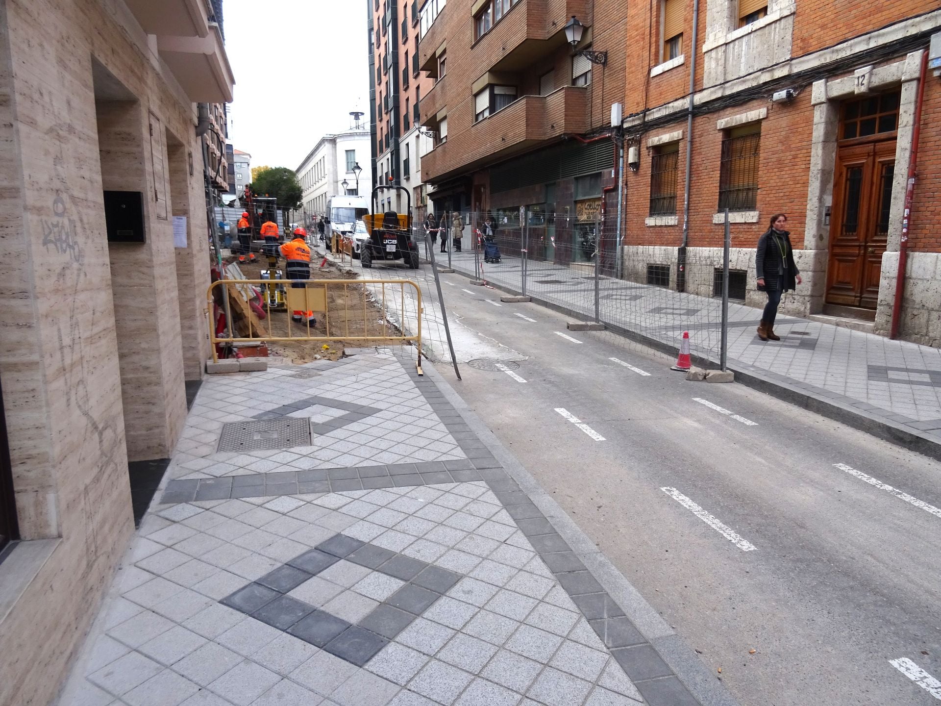 Las imágenes de las obras en la calle Duque de Lerma