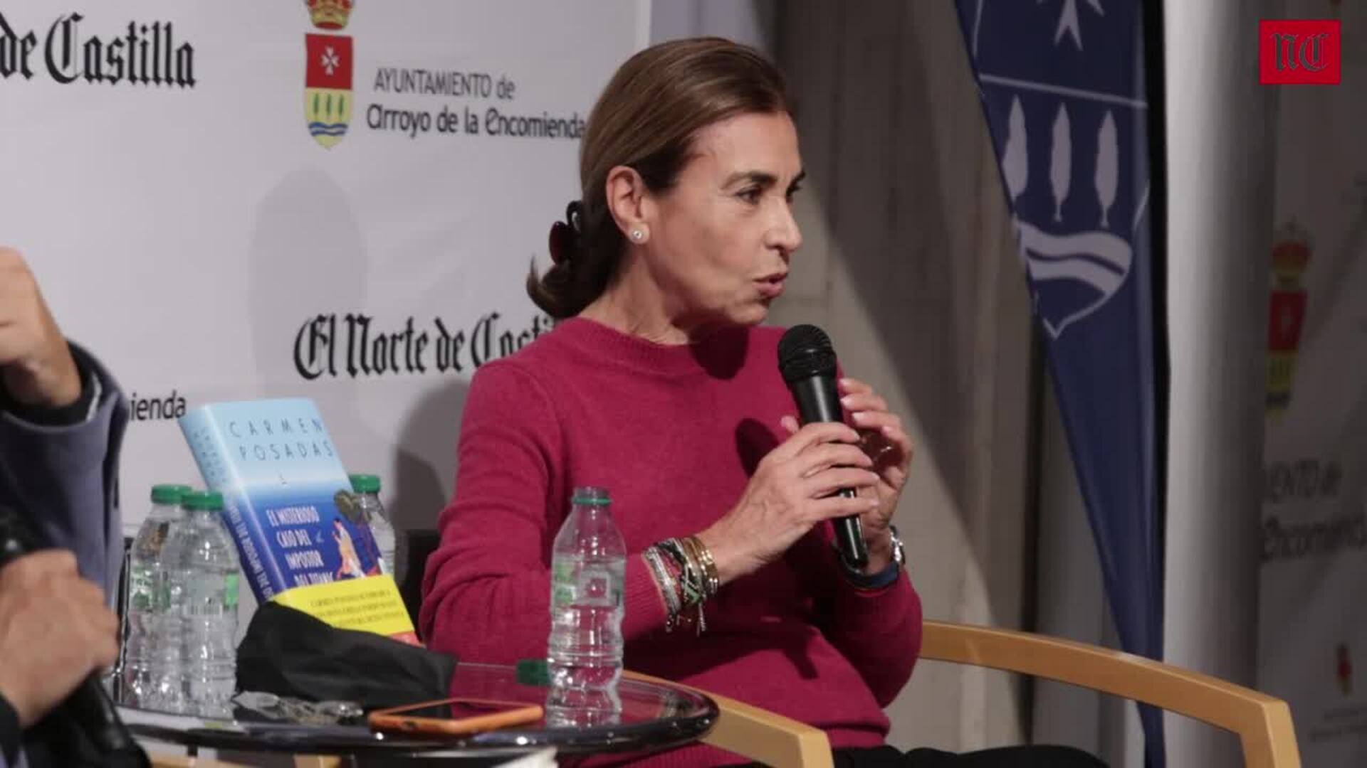 La escritora Carmen Posadas, en el Aula de Cultura de Arroyo