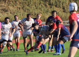 Un momento del partido disputado el sábado en Segovia.