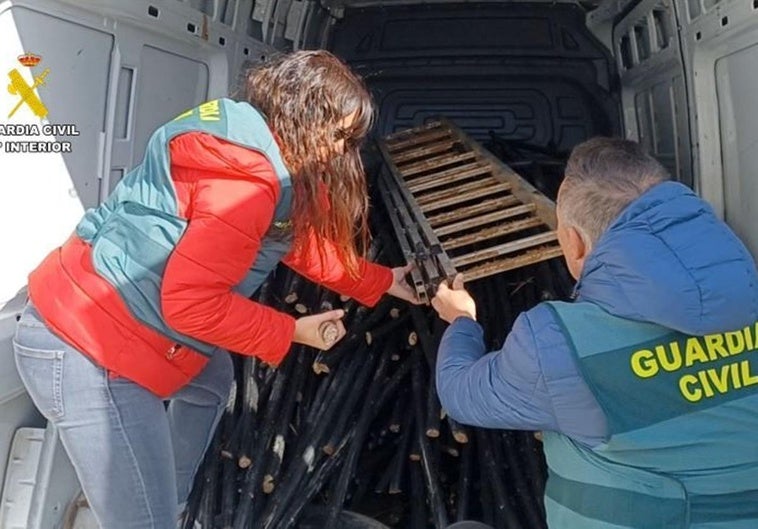 Cae una banda que robó casi 11 kilómetros de cable telefónico en Valladolid