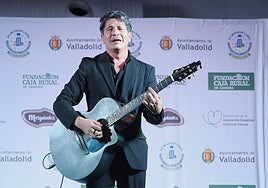 David de María, durante el concierto.