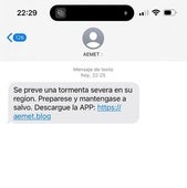 Una estafa suplanta a la Aemet para alertar de una tormenta que no existe