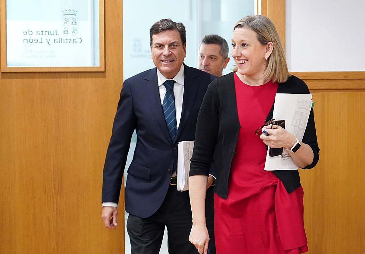 Rueda de prensa posterior al último Consejo de Gobierno de la Junta, en el que se aprobó el plan.