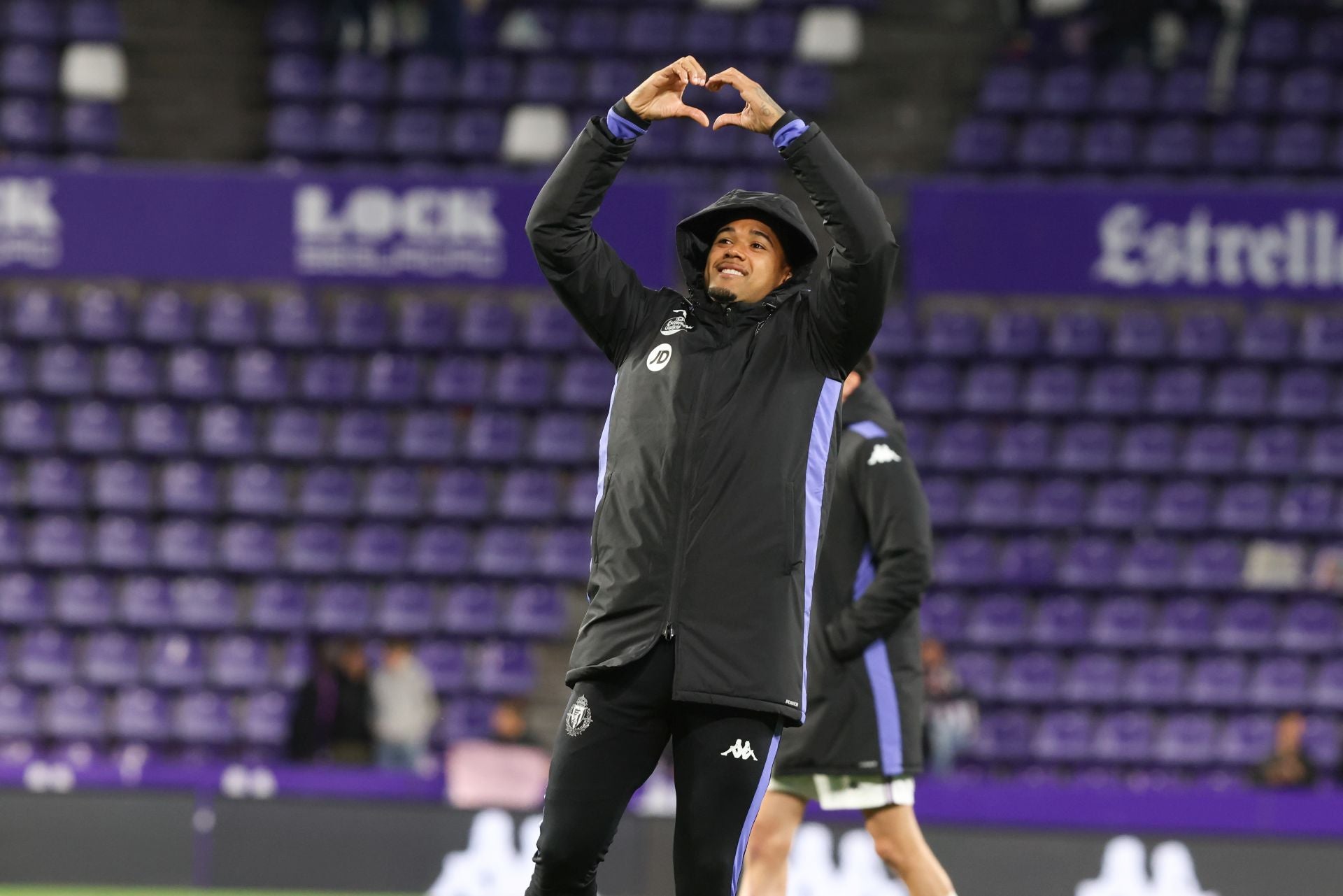 Kenedy, tras el encuentro con el RCD Mallorca, en Zorrilla.